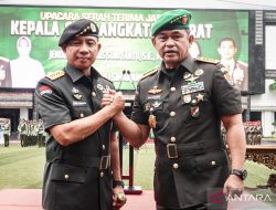 Panglima TNI Agus Subiyanto pimpin sertijab KSAD Maruli Simanjuntak