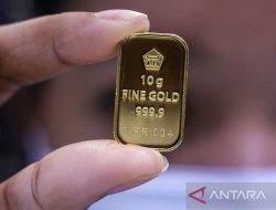 Harga emas Antam Jumat pagi naik Rp7.000 jadi Rp1,128 juta per gram